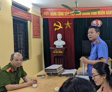 Viện KSND huyện Thanh Trì kiểm sát trực tiếp công tác thi hành án hình sự...